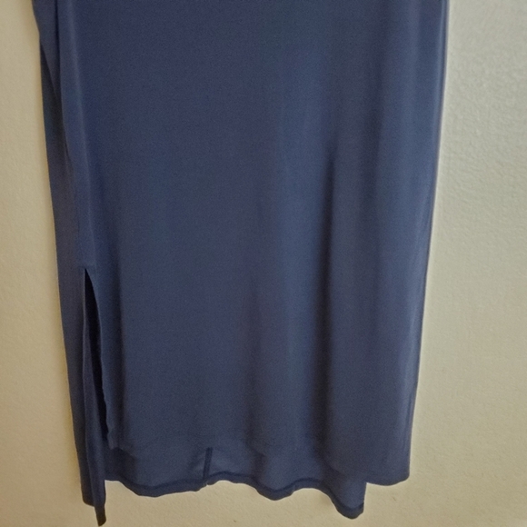 Athleta Blue Sleeveless Modal Stretch Tunic Top - Picture 4 of 5